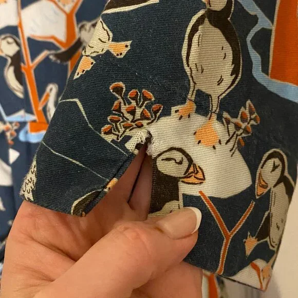 Palava Cynthia Dress in Blue Puffins - Picture 13 of 14